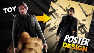 Making an EPIC poster using a JOHN WICK TOY!