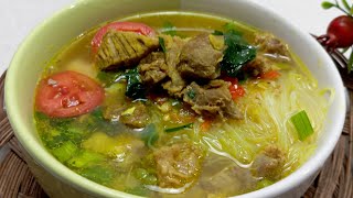 Ini Baru Soto Daging Sapi Ter-Enak..!Kamu Wajib Mencoba Resep Soto Daging Sapi