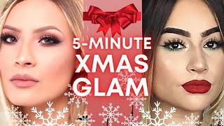 SOFT GLAM CHRISTMAS MAKEUP Tutorial 💄 | Quick & Easy Winter Makeup Looks