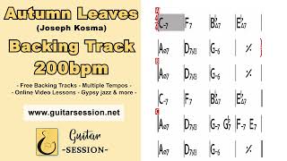 Autumn Leaves 200bpm Backing Track / Play Along