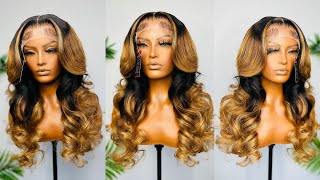 HOW TO: Ombré Highlight a Glueless Wig in 1 Process | Very DETAILED and BEGINNER Friendly | Lou xoxo