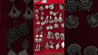 Antique Earrings Design | Latest German Silver Earrings