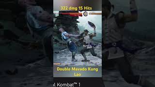 Best  Kung Lao combos Double Mavado assist combo Mortal Kombat 1 #mk1 #short  #shorts #mortalkombat