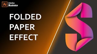 Folded Paper Effect in Illustrator | Text Effect | Adobe Illustrator | Easy Method