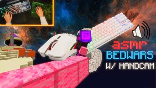 ASMR BedWars Keyboard & Mouse Sounds (With Hand cam)