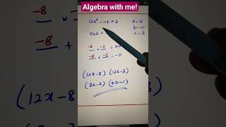 Factorising Quadratics | #maths #algebra @MathandSciencewithSV