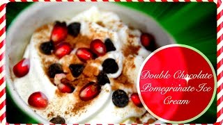 Healthy Double Chocolate Pomegranate Ice Cream | ft. The Dessert Bullet