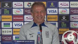 "We want to stay here until the end" | Jurgen Klinsmann ahead of Korea Asian Cup opener