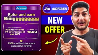 Jio AirFiber | New Offer | 500 Cashback | Refer & Earn