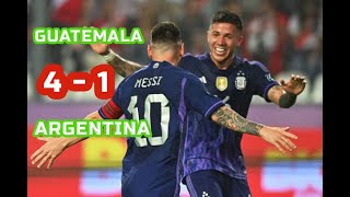 Argentina vs Guatemala 4 - 1   Résumé 2024