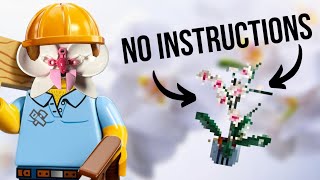 LEGO Botanical ORCHID Without INSTRUCTIONS! Can I Still CRAFT Some BEAUTIFUL Flowers? 10311