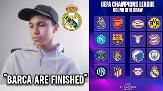 MADRIDISTA UCL ROUND OF 16 DRAW REACTION...