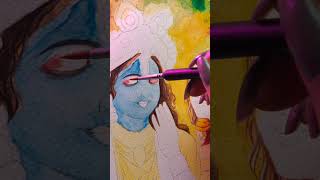 Holi special Radhakrishna drawing 🥰❤️#shorts #viral #trending #explore #artist #ytshorts #holi