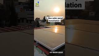 2.5kw Solar panel installation