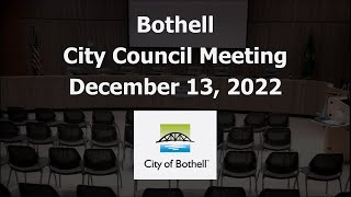 Bothell City Council Meeting - December 13, 2022