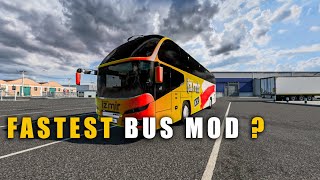 THIS IS THE FASTEST BUS MOD IN EUROTRUCK SIMULATOR 2 | TEST DRIVE BUS MOD | FAST BUS MODS