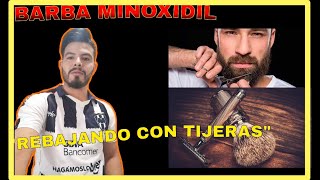 🧔✂️Barba Minoxidil Mantenimiento de barba  Tijera