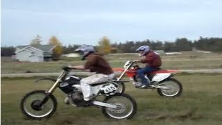 1998 Honda CR250R vs. 2005 Honda CRF450X