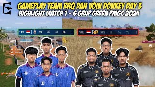 GAMEPLAY RRQ DAN VOIN DONKEY DAY 3 GRUP GREEN PMGC 2024 | HIGHLIGHT MATCH 1-6