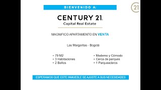 CENTURY 21 - Capital Real Estate - Apartamento en Venta - Las Margaritas - Bogotá