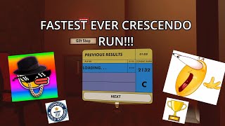 FASTEST EVER CRESCENDO SPEEDRUN!!! 1:08 C Rank%