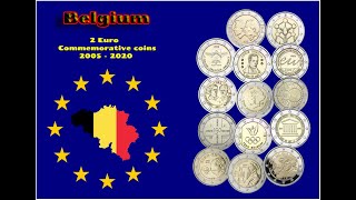 2 euro coins Belgium # commemorative coins # complete collection