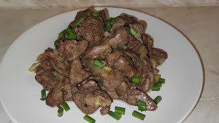 САМАЯ ВКУСНАЯ И НЕЖНАЯ КУРИНАЯ ПЕЧЕНЬ С ЛУКОМ.