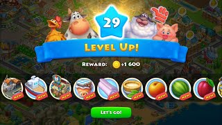 Level 29 unlocked 🔥 I  Township Mobile Game 🏡 🌴