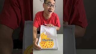 Nhờ anh bạn LÀM BÁNH PIZZA bằng giấy 😱 quá đỉnh | Bò Cutie #diy #shorts