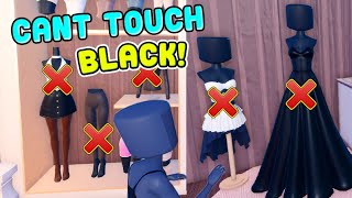 DON'T TOUCH BLACK! In Dress To Impress CHALLENGE! DTI on ROBLOX PRO Challenge