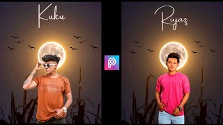 Moon Light Effect Background Change Photo Editing In Picsart || PicsArt Photo Editing New Style