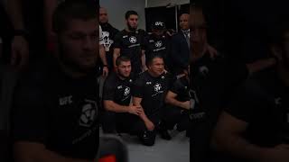 Islam Makhachev and his team.