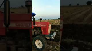 ,#without driver #855 swaraj#in plough #new trector #855 field test