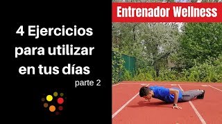 4️⃣  Ejercicios | parte 2 | AUMENTA TU MOVIMIENTO DIARIO | - Entrenador Wellness