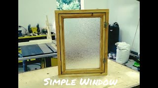 Simple wooden window/Простое деревянное окно