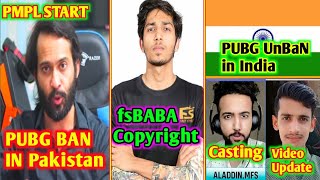 PUBG Again Ban in Pakistan ? FsBABA Copyright , Junejo 3rd Channel, PMPL Start, Pubg Open in India?