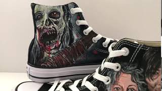 Walking Dead inspired custom converse