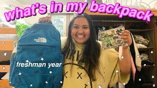 what's in my backpack 2022: college edition (freshman year)