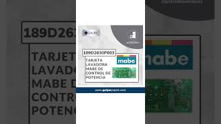 Tarjeta Lavadora Mabe De Control De Potencia 189d2630p003