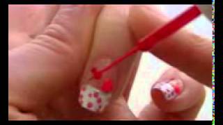 Cute &Easy Valentine Nail Art