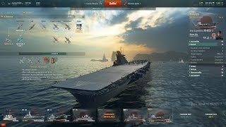 [World of Warships]  IJN Tier 10 Carrier Hakuryu Performance Data, walk through