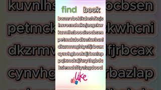 find book #shorts #quiz #games