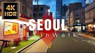 Songpa-dong Street / Seokchon Lake / Bangi-dong Food Alley, Seoul, Korea | 송파동/석촌호수/방이동 | 4K HDR