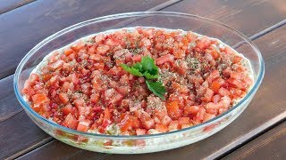 Овощной САЛАТ-РАГУ к мясу-грилю. Салат из баклажан.