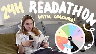 i attempted another 24 hour readathon, but with a colour wheel! (i suck at this)