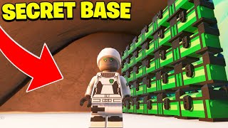 How to Build a SECRET BASE in LEGO Fortnite (LEGO FORTNITE GLITCH)