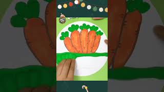 Creative Carrot Crafts and Nature-Inspired Projects#shorts#art#viral