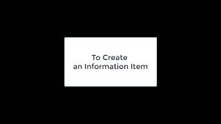 5 To Create an Information Item - AutoCAD