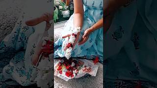 DIY GAJRA | REAL GAJRA MAKING UNDER 1 MIN. #trending #viral #ytshorts #gajra