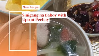 Sinigang na Baboy na may Upo at Pechay